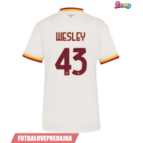 Lacne Ženy Futbalové dres AS Roma Wesley Franca #43 2026-27 Krátky Rukáv - Preč